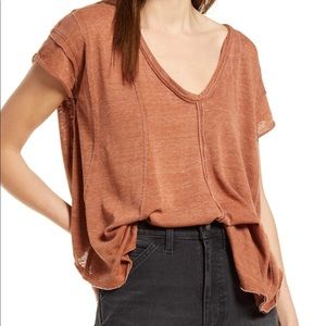 Sammie V-Neck Short Sleeve T-Shirt Sz Small